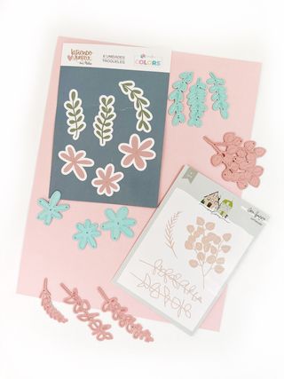 Troqueles de flores y ramas para manualidades