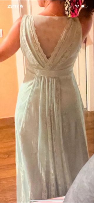 Vestido de fiesta verde