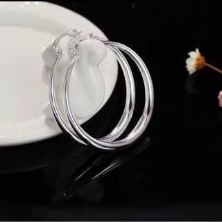 Orecchini Cerchio Argento 925 - 4 cm