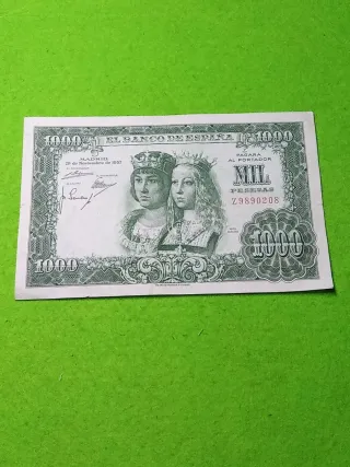 Billete 1000 Pesetas Banco de España 1957