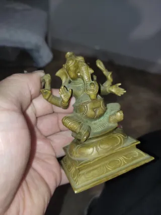 Figura Ganesha Bronce Pequeña
