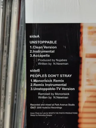 Vinilo Rap Funky DL - Unstoppable/Peoples Don't St