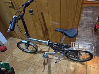 Bicicleta Plegable Plata