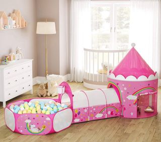 Parco giochi per bambini unicorno rosa