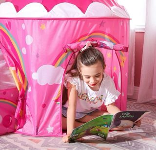 Parco giochi per bambini unicorno rosa