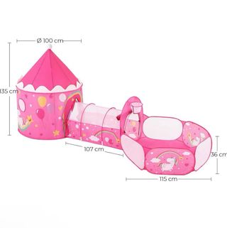 Parco giochi per bambini unicorno rosa