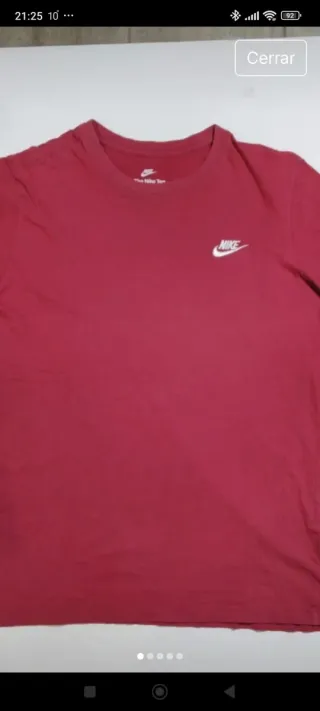 Camiseta Nike Roja Manga Corta