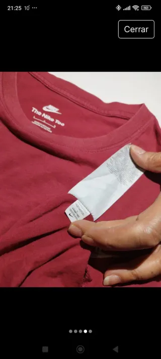 Camiseta Nike Roja Manga Corta