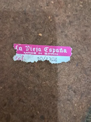 Espejo redondo madera dorado y verde