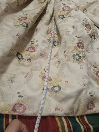 Falda fallera niña beige floral