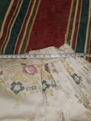 Falda fallera niña beige floral