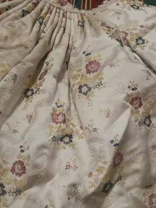 Falda fallera niña beige floral