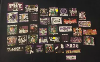 Lote pegatinas ultras Valladolid