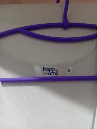 Vestido premamá lunares morado y blanco