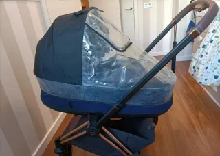 Cybex Priam blu + Gruppo 0 + 2 sedie