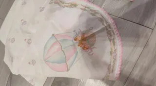 Juego sábanas cuna estampado globos