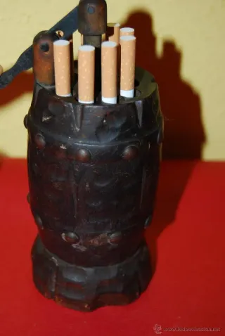 Cigarrera de madera vintage