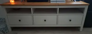 Mueble TV Ikea Hemnes Madera Blanco