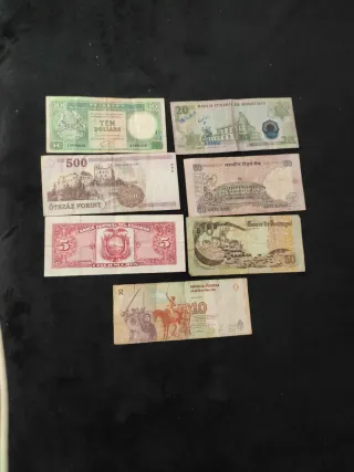 Lote de Billetes Extranjeros Varios Países