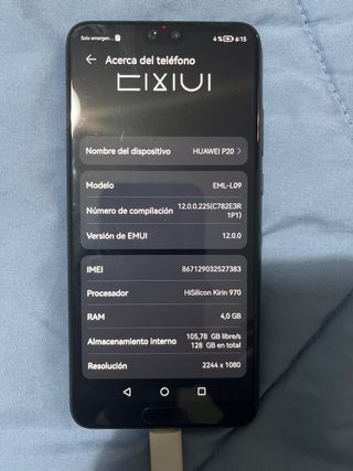 Telefono Huawei P20 128GB