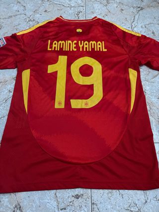 Maglietta calcio Lamine Yamal 19 Spagna