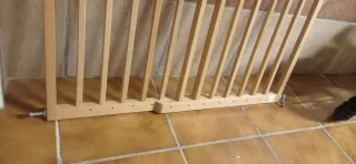 Barandilla seguridad madera niños