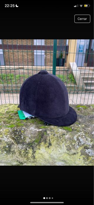 Casco de equitación de terciopelo