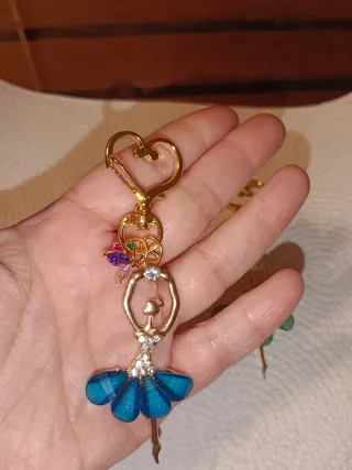 Llavero Bailarina Brillante Falda Cristal