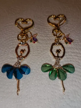 Llavero Bailarina Brillante Falda Cristal