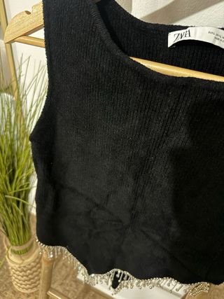 Top fiesta pedrería Zara