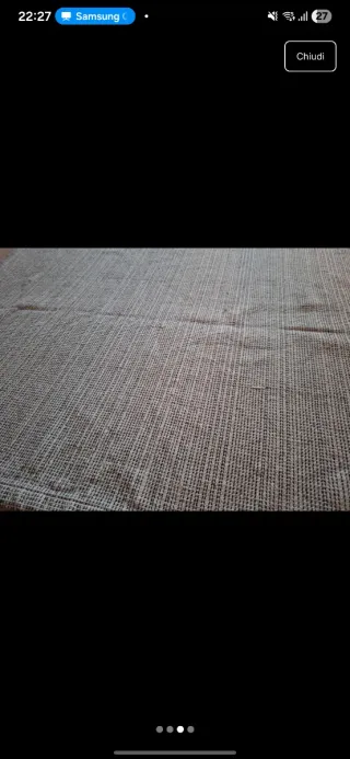 Tappeto 120x180 cm Grigio Bianco Tessuto