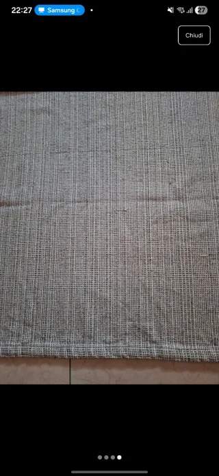 Tappeto 120x180 cm Grigio Bianco Tessuto