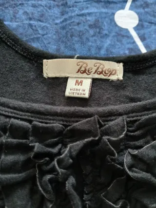 Vestido negro y verde tirantes. Talla M