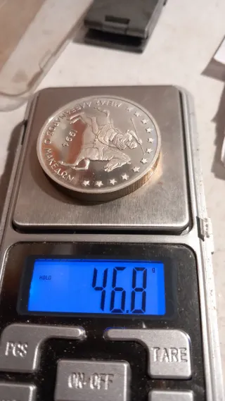 Moneda Griega 20 ECU 1994 Plata .925
