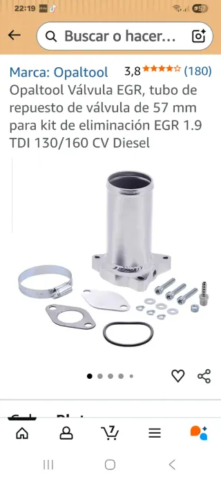 Supresor Válvula EGR Aluminio