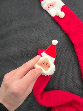 Calzini lunghi natalizi Babbo Natale