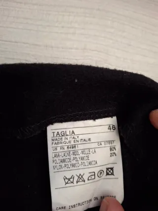 Gonna corta Benetton in lana nera