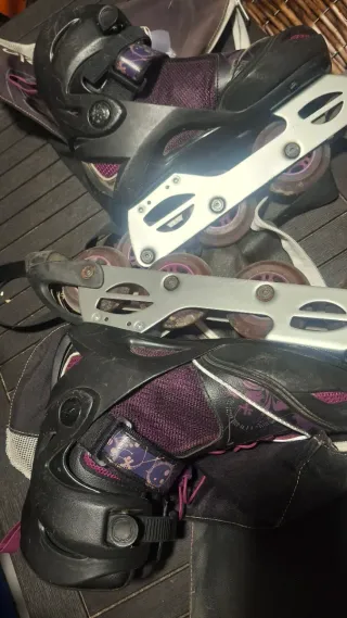 Patines en línea Oxelo morados talla 37