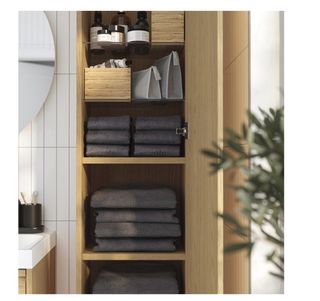 Mueble baño vertical de madera