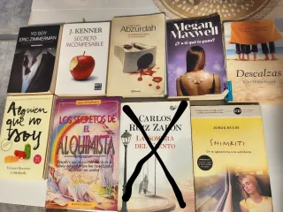 Libros 1,50€ cada uno, todos 10€