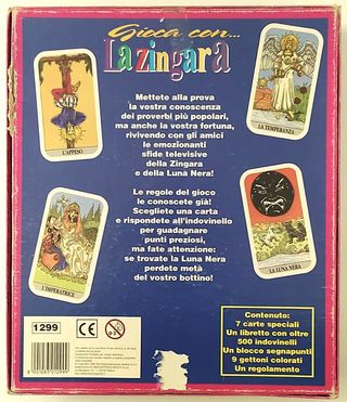 Gioco La Zingara Editrice Giochi vintage Rai