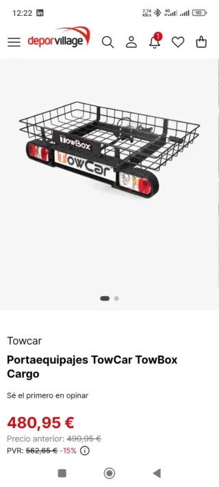 Portaequipajes TowCar TowBox