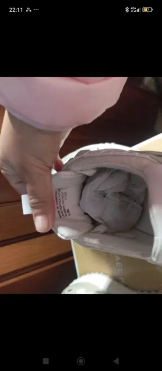 Zapatillas Michael Kors Mujer Blancas y Doradas