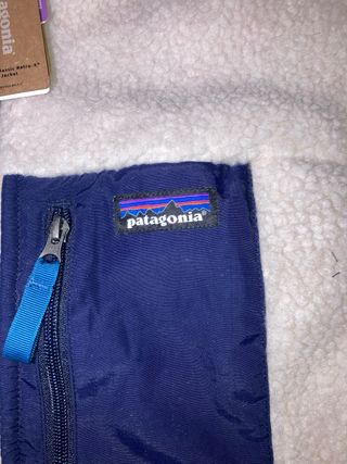 Giacca Patagonia Pile Bianco Blu