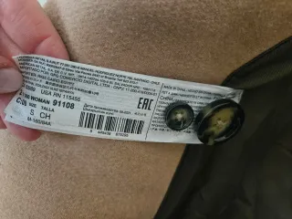 Abrigo de lana beige