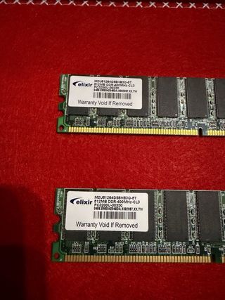 2x Elixir 512MB DDR-400MHz RAM