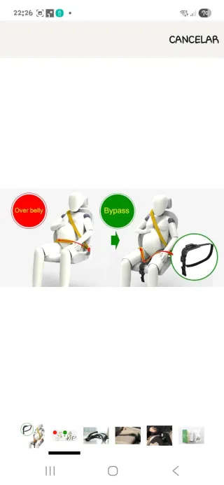 Ajustador cinturón seguridad coche