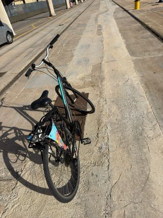 Bicicleta de paseo negra