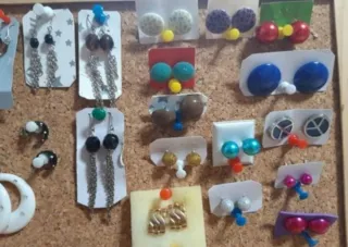 Pendientes de aro y colgantes