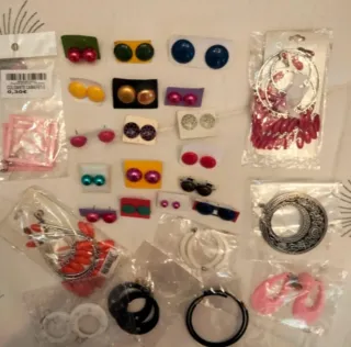 Pendientes de aro y colgantes